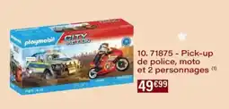 Monoprix 71875 - pick-up de police, moto et 2 personnages offre