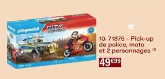 Monoprix 71875 - pick-up de police, moto et 2 personnages offre