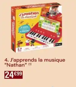 Monoprix J'apprends la musique nathan offre