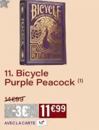 Monoprix Bicycle purple peacock offre