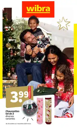 Wibra Chaussettes lot de 2 offre