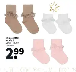 Wibra Chaussettes lot de 2 offre