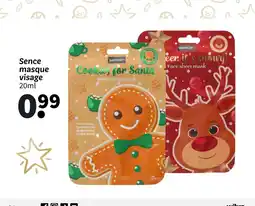 Wibra Sence masque visage offre