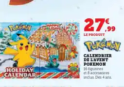 Hyper U POKEMON Calendrier de l'avent offre