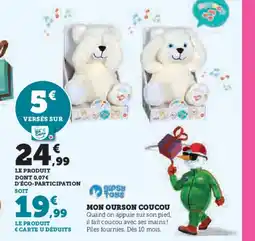 Hyper U GIPSY TOYS Mon ourson coucou offre