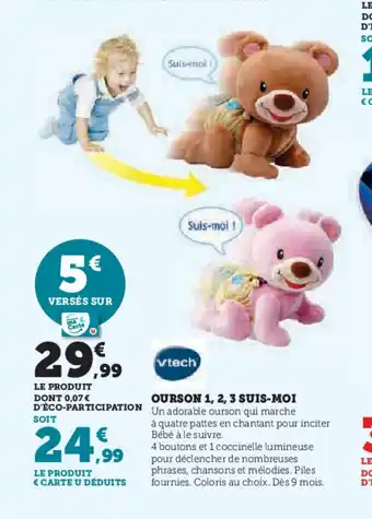 VTECH Ourson 1, 2, 3 suis-moi