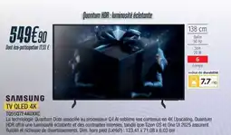 Proxi Confort Tv qled 4k SAMSUNG offre