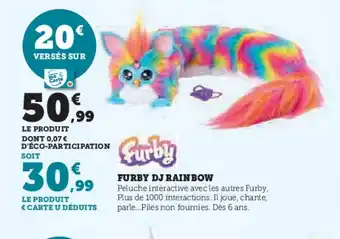 Hyper U FURBY Dj rainbow offre
