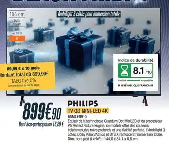 Proxi Confort Tv qd mini-led 4k PHILIPS offre