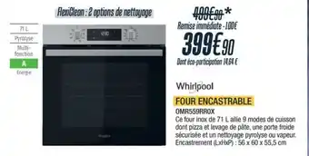Whirlpool four encastrable