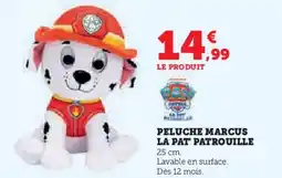 Hyper U LA PAT PATROUILLE Peluche marcus offre