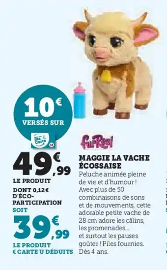 Hyper U FURREAL Maggie la vache écossaise offre