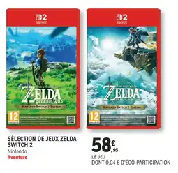 E.Leclerc Espace Culturel Sélection de jeux zelda switch 2 offre