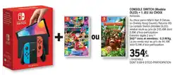 E.Leclerc Espace Culturel Console switch + 1 jeu au choix offre