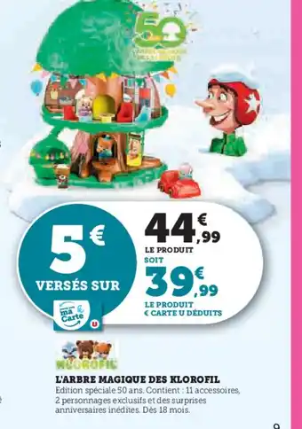 Hyper U L'arbre magique des klorofil offre