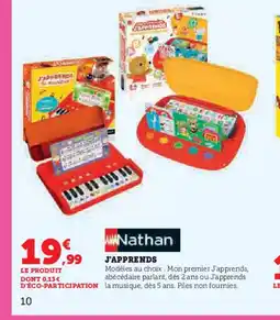 Hyper U NATHAN J'apprends offre