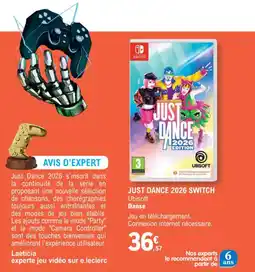 E.Leclerc Espace Culturel Just dance 2026 switch offre