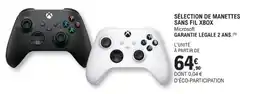 E.Leclerc Espace Culturel Sélection de manettes sans fil xbox offre