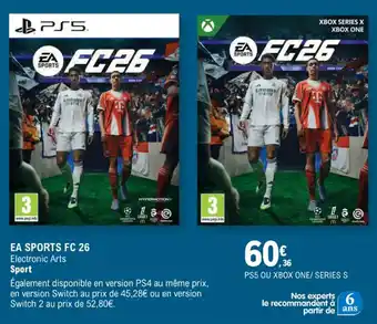 E.Leclerc Espace Culturel Ea sports fc 26 offre