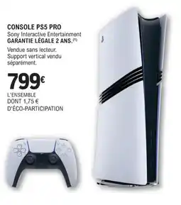 E.Leclerc Espace Culturel Console ps5 pro offre