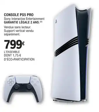 E.Leclerc Espace Culturel Console ps5 pro offre