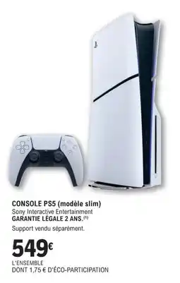 E.Leclerc Espace Culturel Console ps5 offre