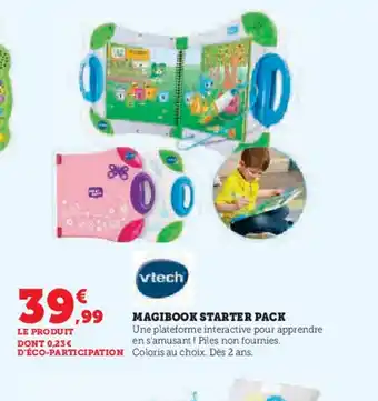 Hyper U VTECH Magibook starter pack offre