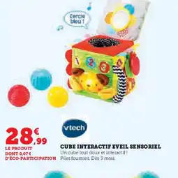 Hyper U VTECH Cube interactif eveil sensoriel offre