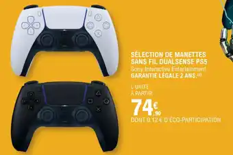 E.Leclerc Espace Culturel Sélection de manettes sans fil dualsense ps5 offre