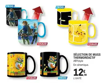 E.Leclerc Espace Culturel Sélection de mugs thermoréactif offre