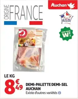 Auchan Supermarché AUCHAN Demi-palette demi-sel offre