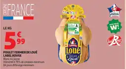 Auchan Supermarché LABEL ROUGE Poulet fermier de loué offre