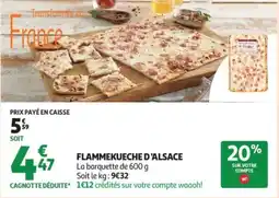 Auchan Supermarché Flammekueche d'alsace offre