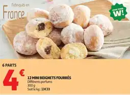 Auchan Supermarché 12 mini beignets fourrés offre