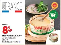Auchan Supermarché Mini mont d'or aop offre