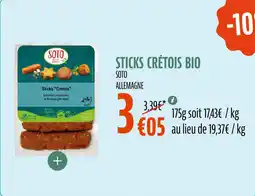 La Vie Claire Sticks crétois bio offre