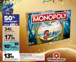 Carrefour Monopoly Lilo Et Stitch offre