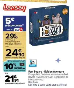 Carrefour Fort Boyard - Édition Aventure offre
