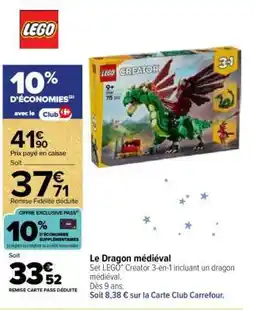 Carrefour Le Dragon médiéval offre