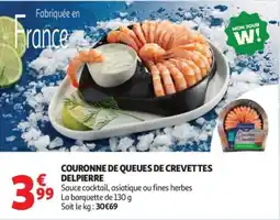 Auchan Supermarché DELPIERRE Couronne de queues de crevettes offre