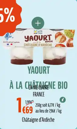 La Vie Claire Yaourt à la châtaigne bio offre