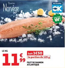 Auchan Supermarché Filet de saumon atlantique offre