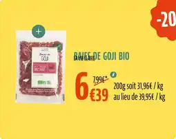 La Vie Claire LA VIE CLAIRE Baies de goji bio offre