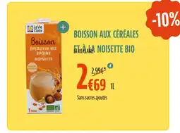 La Vie Claire LA VIE CLAIRE Boisson aux céréales et a la noisette bio offre
