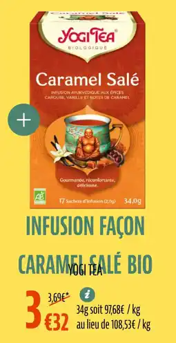 La Vie Claire Yogi tea infusion façon caramal salé bio offre