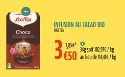 La Vie Claire Yogi tea infusion au cacao bio offre