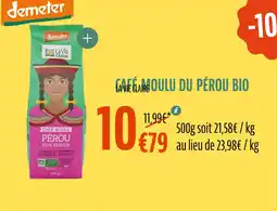 La Vie Claire Cafe moulu du pérou bio offre