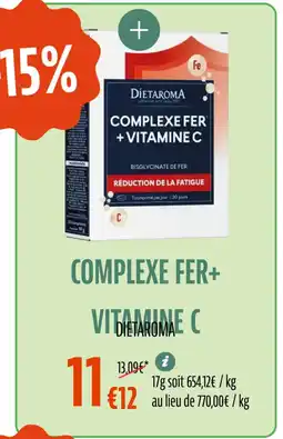 La Vie Claire DIETAROMA Complexe fer + vitamine c offre