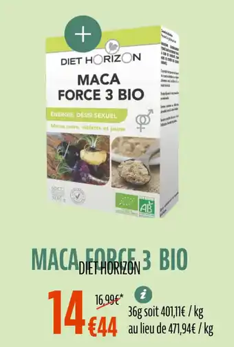 La Vie Claire DIET HORIZON Maca force 3 bio offre