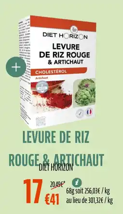 La Vie Claire DIET HORIZON Levure de riz rouge & artichaut offre